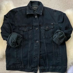 Lucky Brand Black denim trucker jacket
